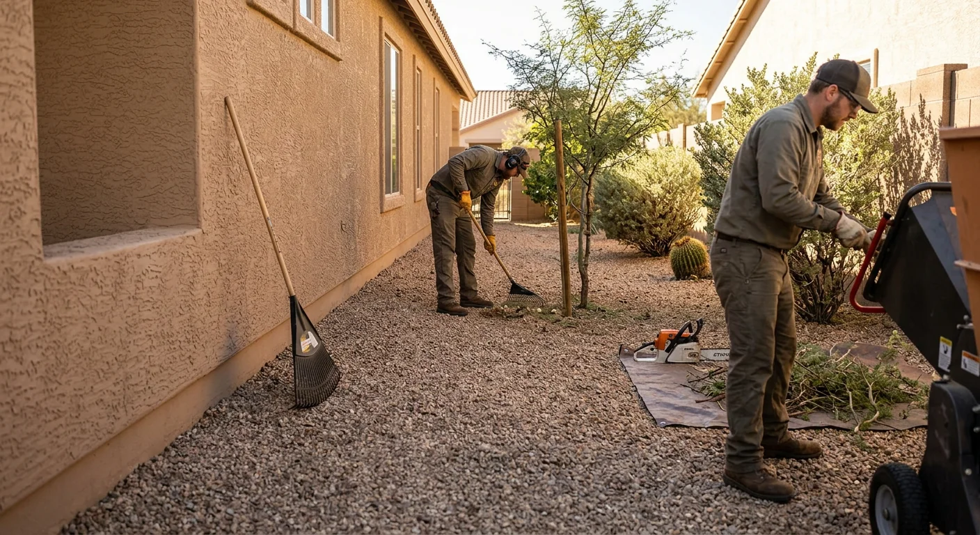 Side-Yard Brush and Dead Vegetation Cleanup