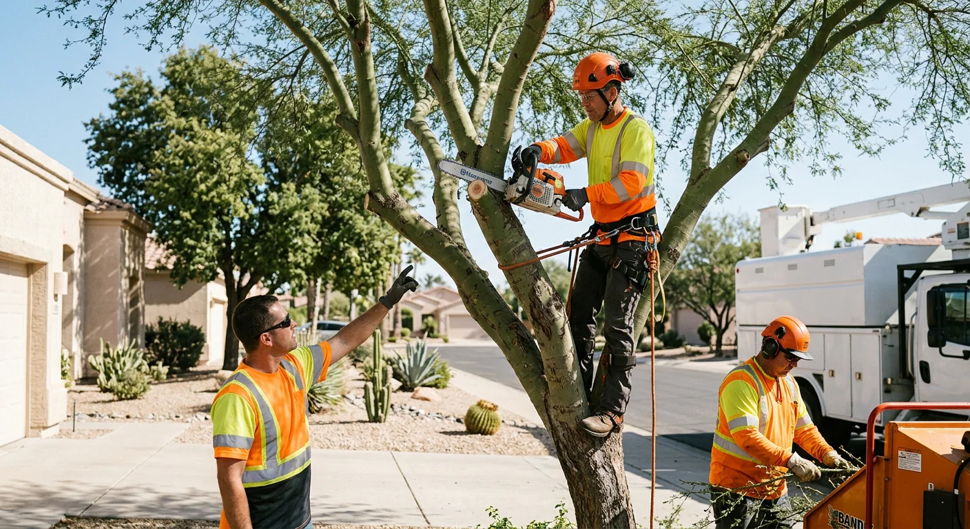 Cleared residential lot after professional brush removal in Sun City