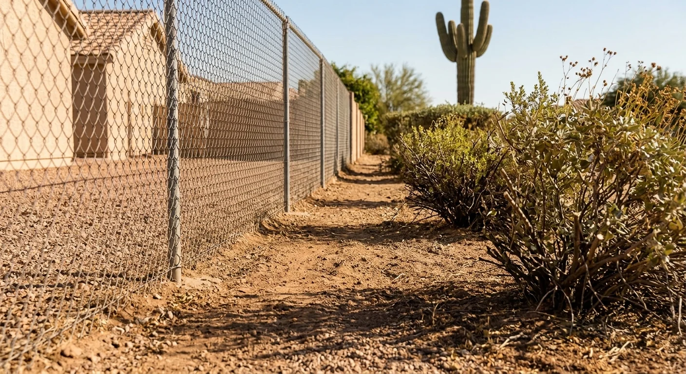 Fire-Risk Brush Removal Along a Property Perimeter