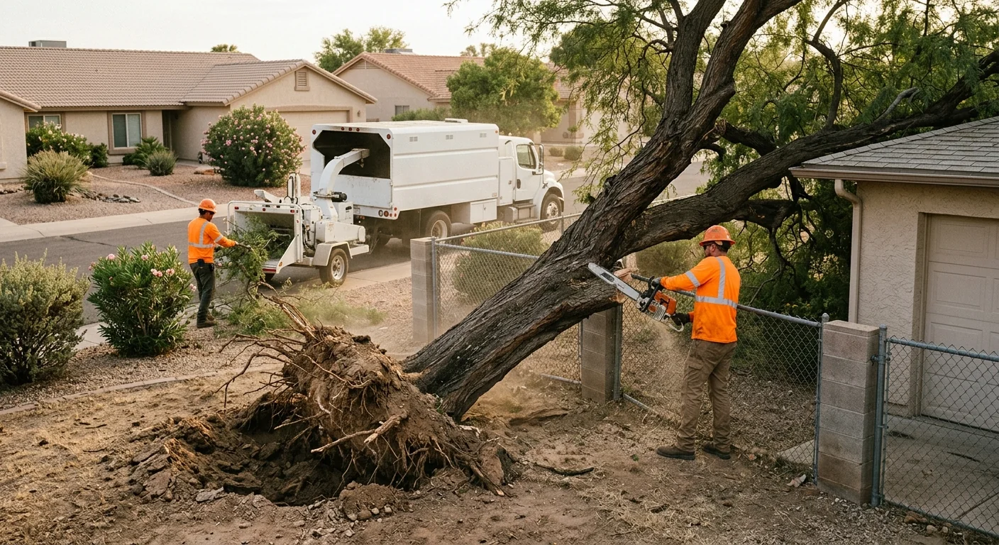 Uprooted Tree Recovery in a Backyard Setting