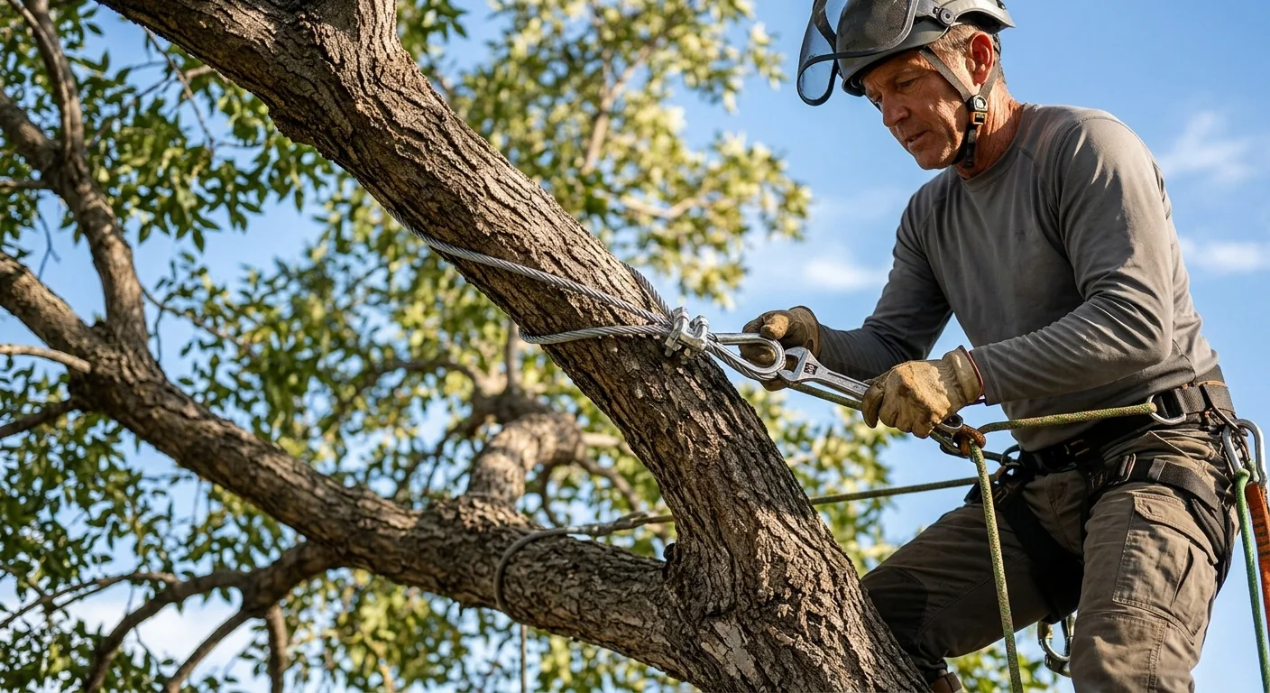 Split Trunk Repair on a Mature Ash