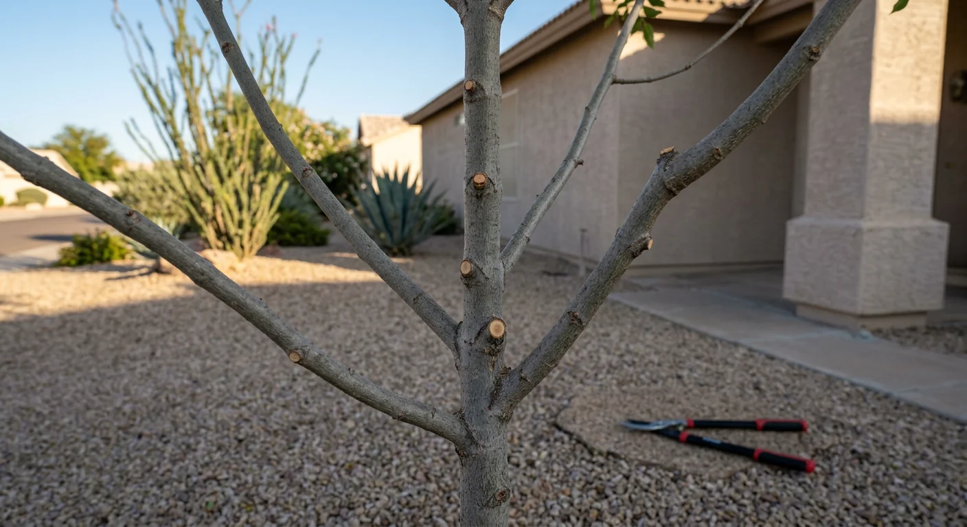 Structural Pruning of a Young Shade Tree
